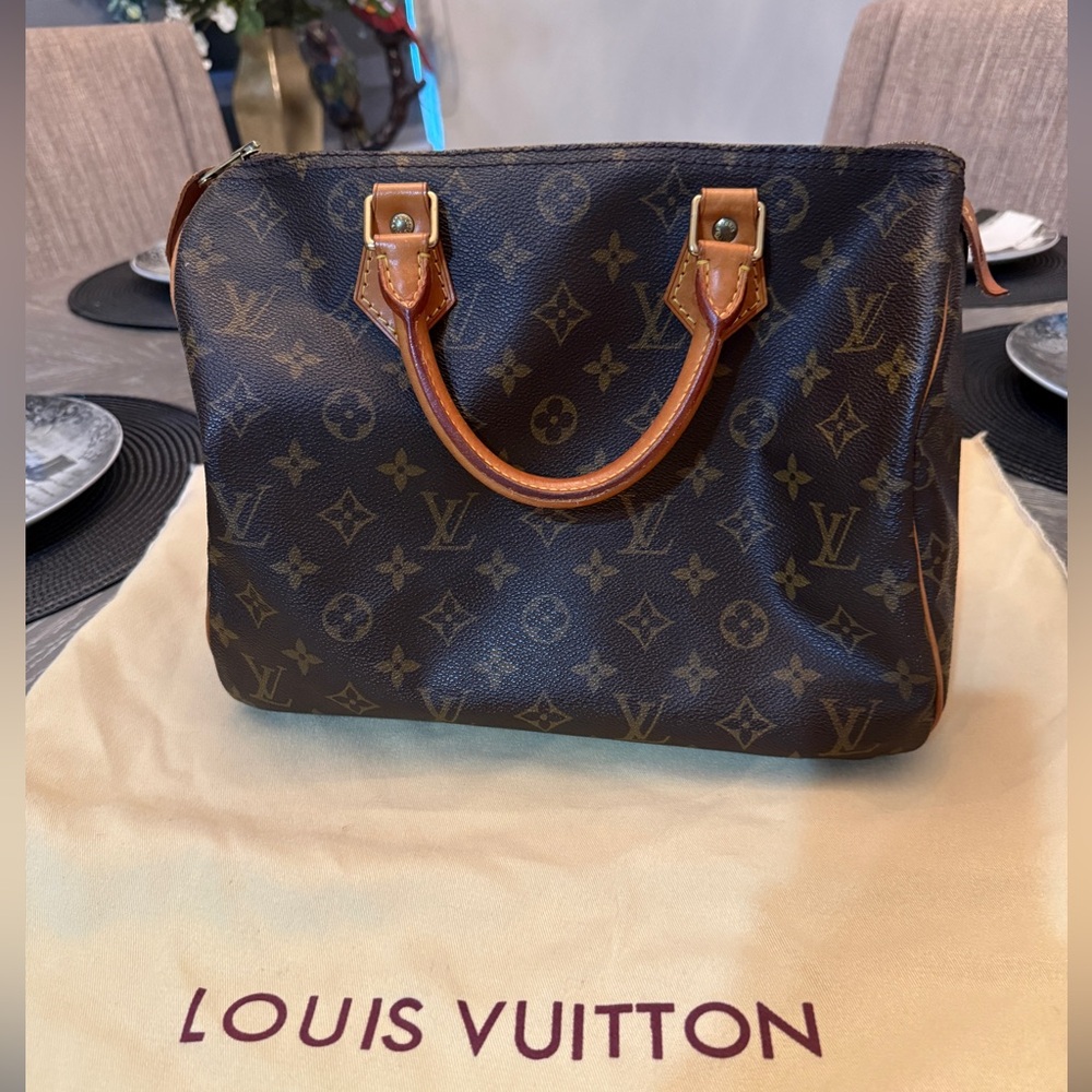 Louis Vuitton Brown Monogram Speedy 30 Handbag